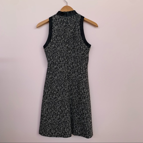 NEW! Karen Millen Black & White Wool Blend Contrast Dress, Size 4 - Picture 5 of 8